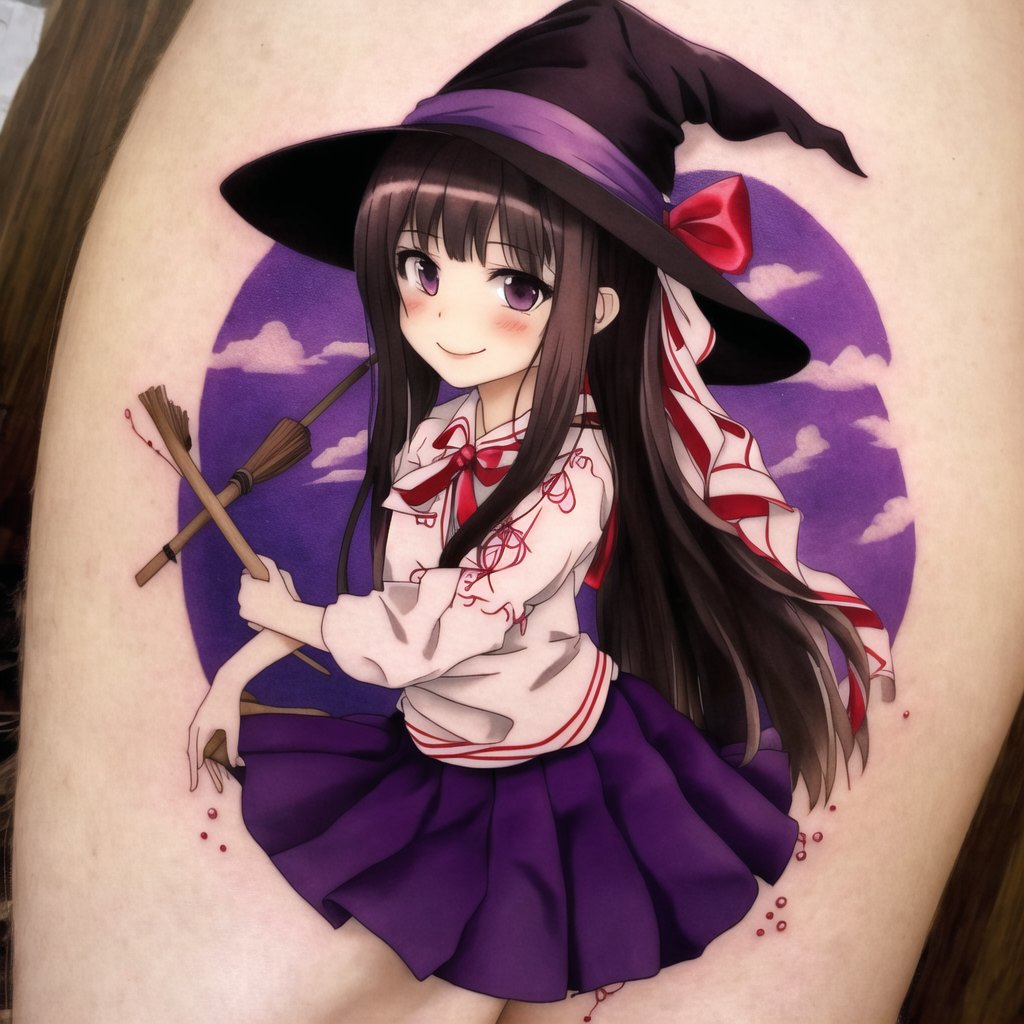 Amazon.com : Anime Girl Temporary Tattoo Sticker (Set of 2) - OhMyTat :  Beauty & Personal Care